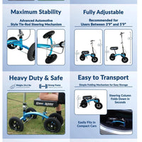 KneeRover® Pediatric Jr QUAD All Terrain Knee Walker